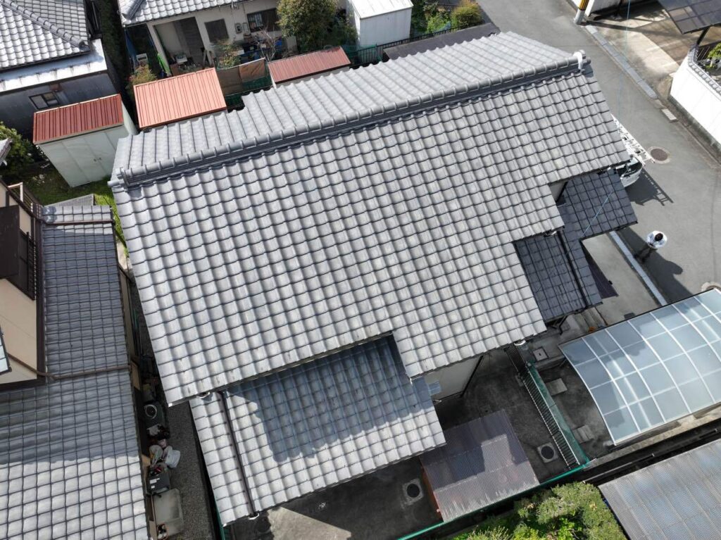 【既存瓦】津市片田新町M様　屋根葺き直し工事・5年アフター点検