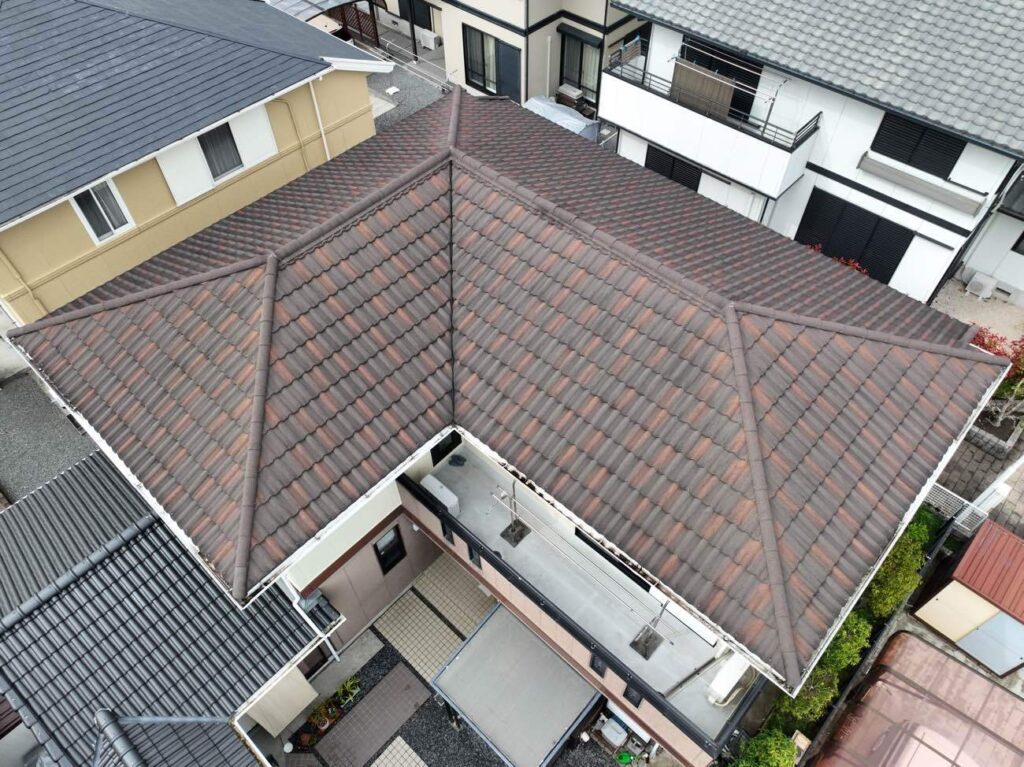 「㈱ルーフタイルグループジャパン　セネター」津市豊が丘M様　屋根葺き替え工事・10年アフター点検