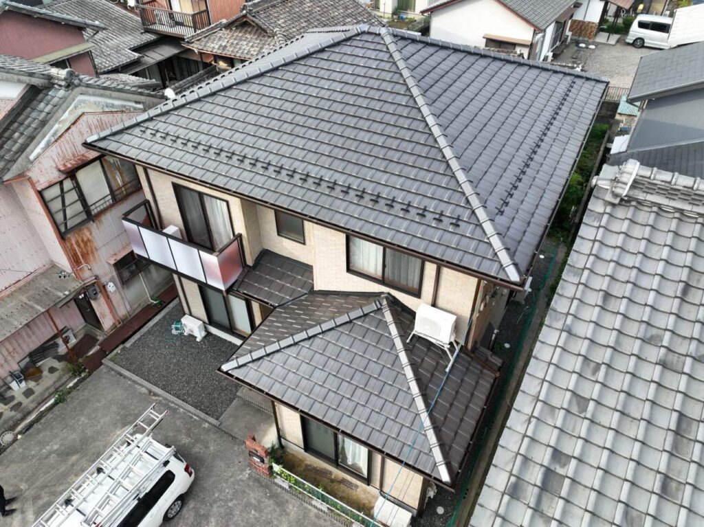 『屋根・雨樋改修工事・モルタル・パナソニック・ファインスケアNF-Ⅰ型』三重県四日市市富田　S様