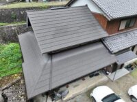 「デクラ屋根システム　セネター・オニキス」津市美杉町K様　屋根葺き替え・雨樋工事・1年アフター点検