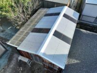 「 波板板金」津市片田新町T様　板金・ポリカ工事・7年アフター点検