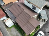 「パナソニック　アイアン半丸」津市河芸町T様　屋根葺き替え・雨樋・板金工事・1年アフター点検