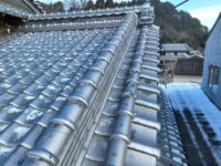 「 紐丸瓦」津市一身田I様　瓦積み直し工事・3年アフター点検