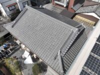 「鬼瓦・降り棟漆喰」津市半田O様　漆喰工事・1年アフター点検