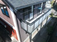 『外壁改修工事・ケイミュー株式会社 エクセレージ光セラ15 ベイカーブリック ドゥーロチタンダークレッド』津市一志町高野　K様